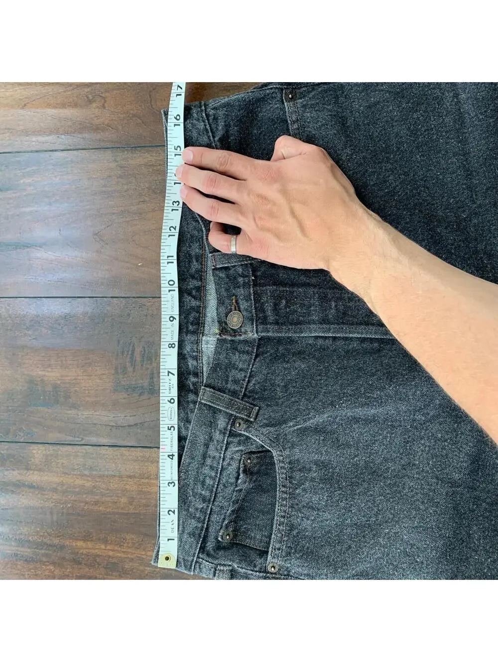 Levis 501 Vintage 90s Straight Leg XX USA Jeans 36x30 Black Wash Act 32x26